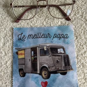Essui lunette personnalisé dessin