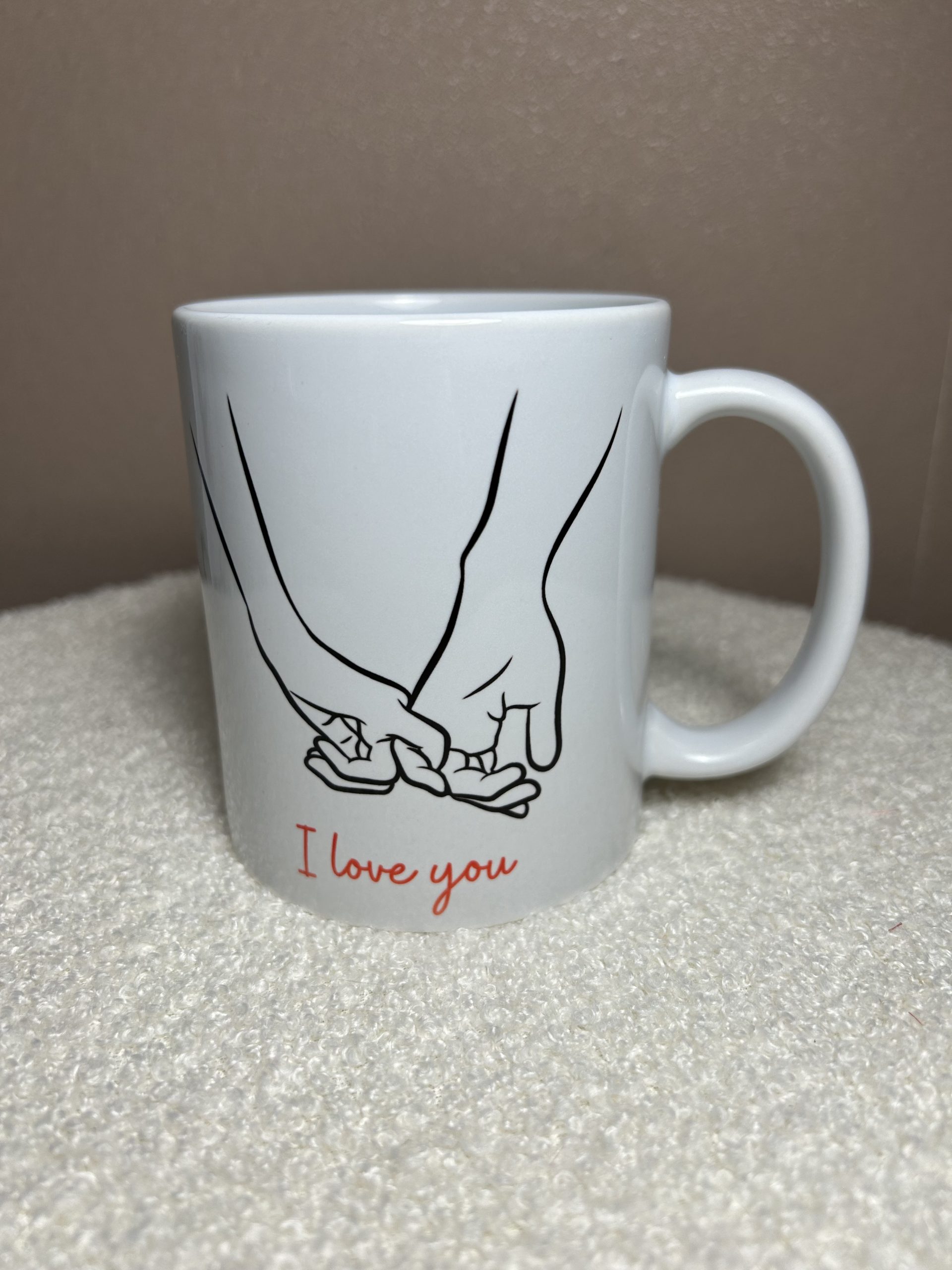 mug couple avec dessin main