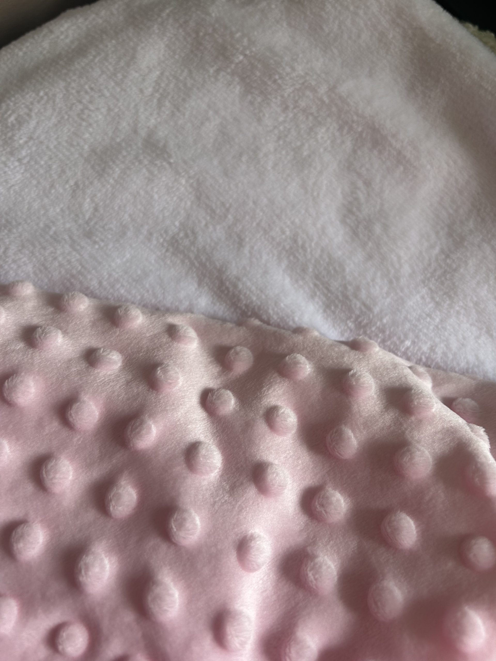 Couverture polaire minky rose