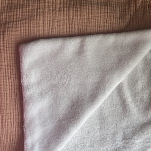 Couverture polaire double gaz de coton terracotta