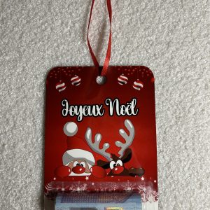 Carte argent noel