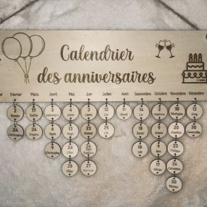 Calendrier des anniversaires