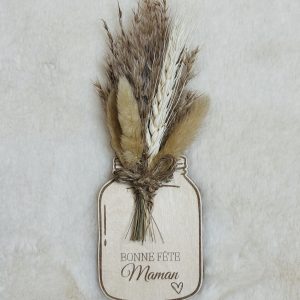 Magnet avec fleurs séchées