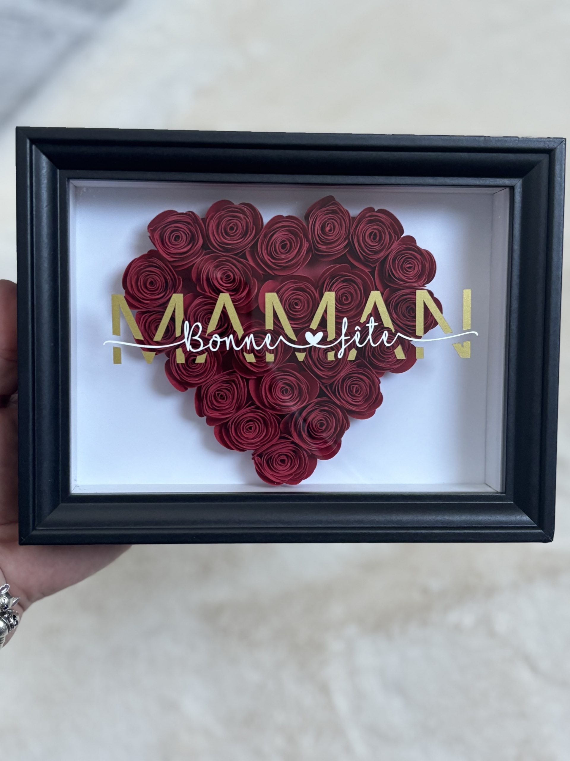 Cadre a fleurs 3d