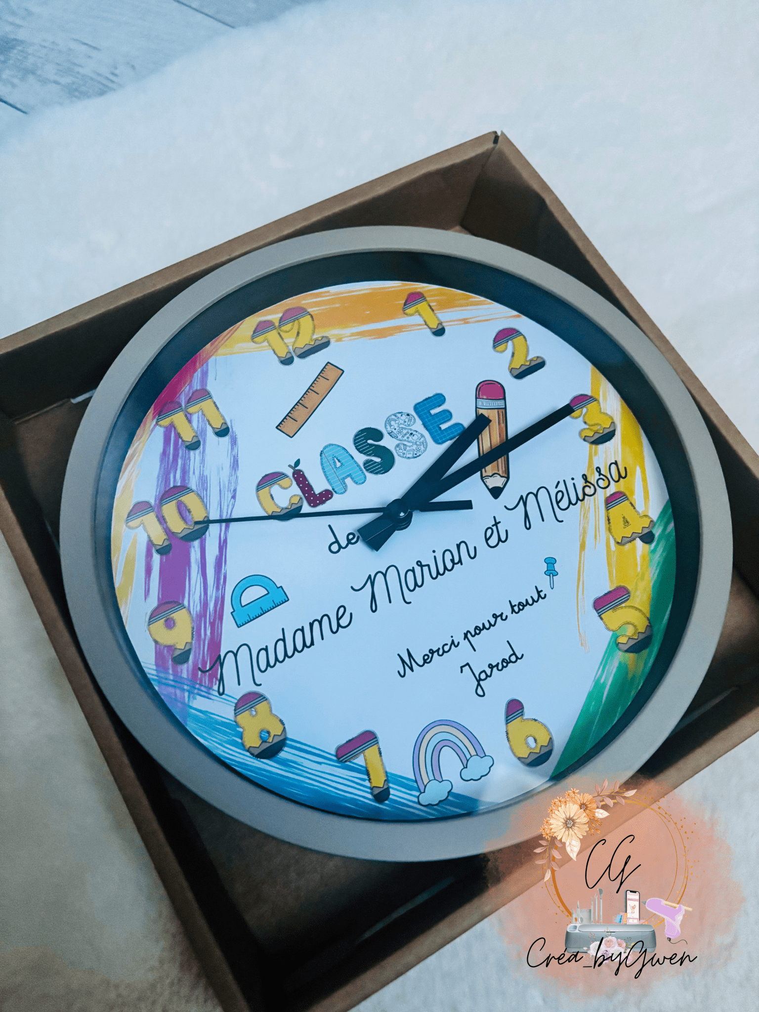 Horloge personnalisée
