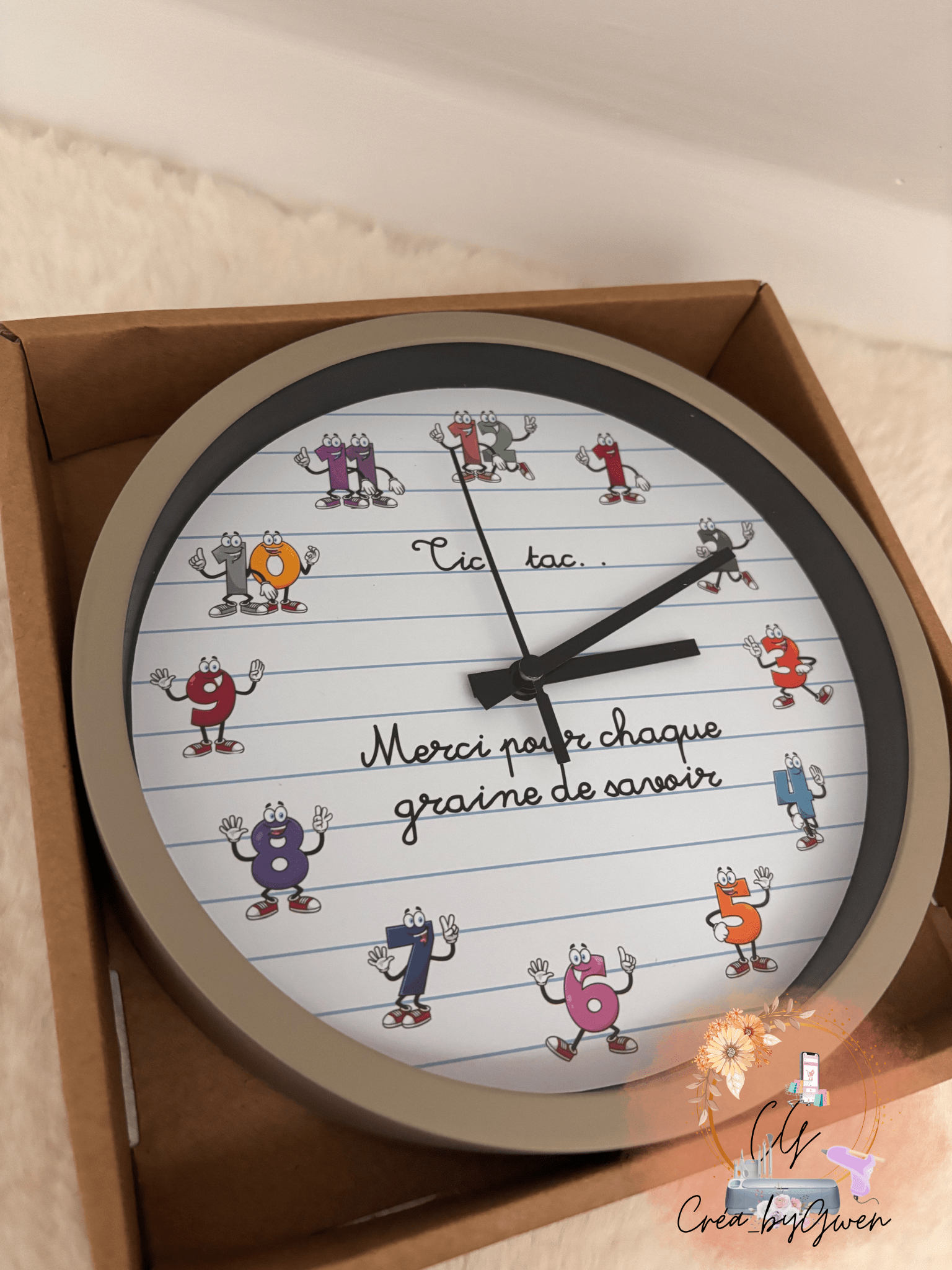 Horloge personnalisée