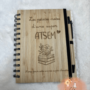 Cahier en bambou personnalisé A5