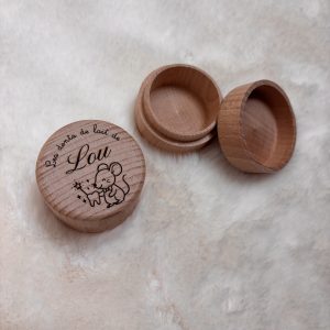 Boîte à dents en bois