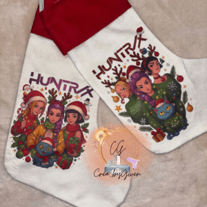 Chaussettes de Noël personnalisées – Photo, dessin ou personnage préféré + prénom