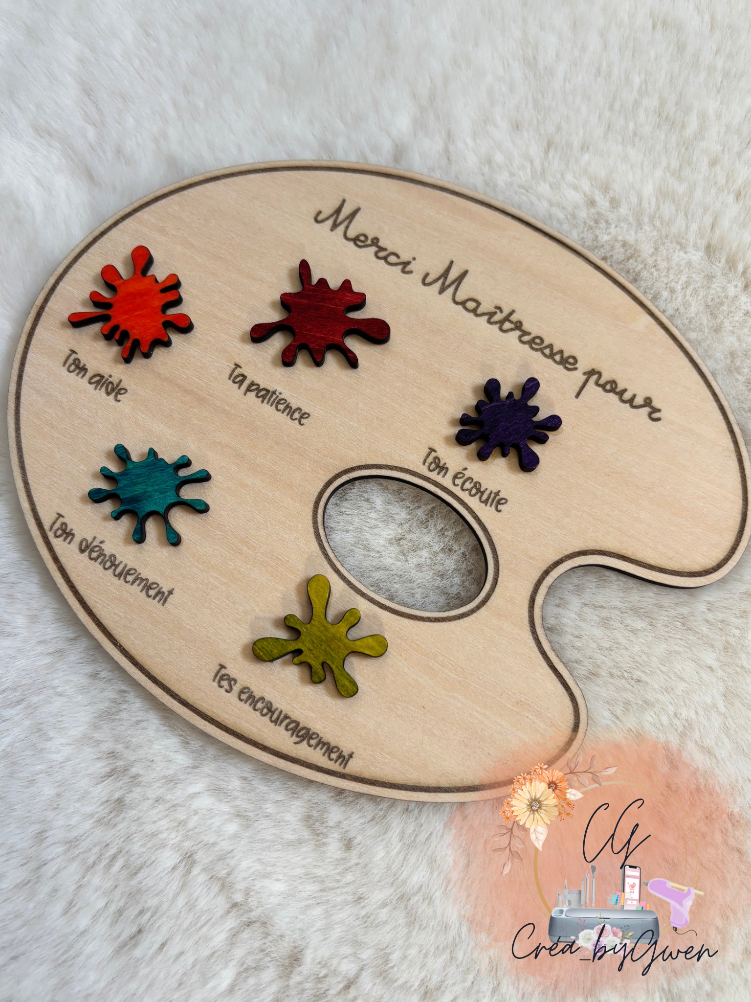 palette peinture personnalisée